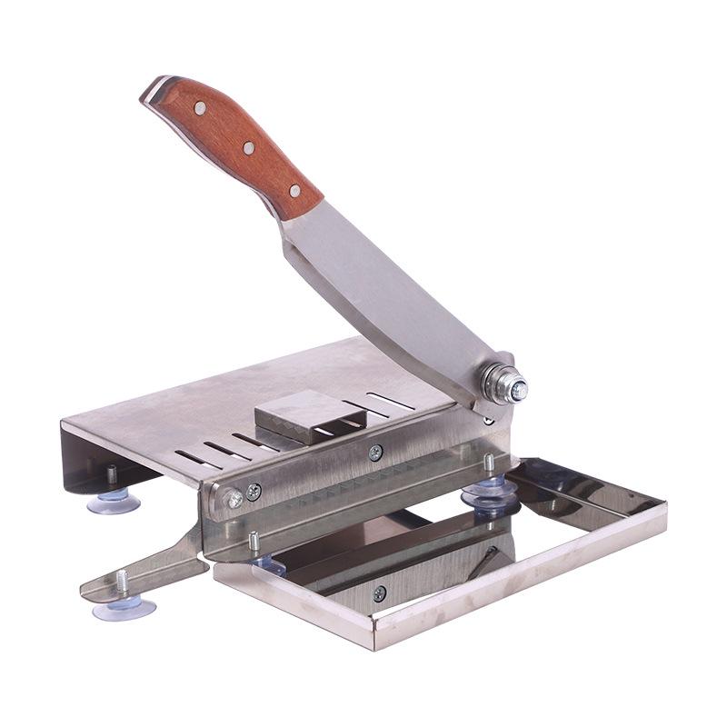 Гильотинный слайсер из нержавеющей стали для нарезки китайской медицины и мяса