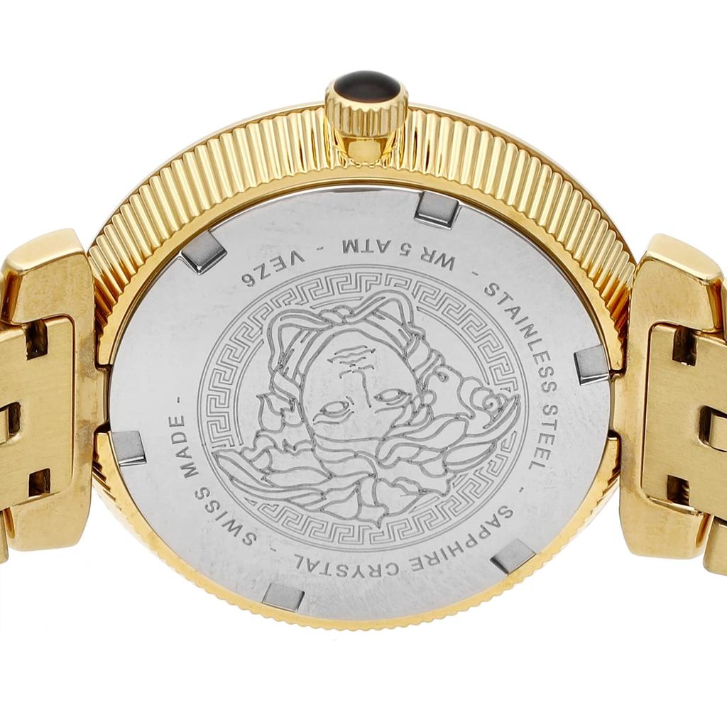 Часы GRECA ICON черный циферблат нержавеющая сталь сапфировое стекло кварцевые 36 мм швейцарские часы VEZ600521 золото [Versace] женские [Товар]