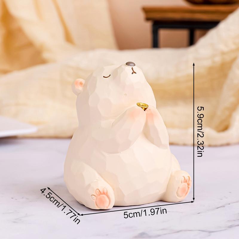 1 шт. мультяшное животное, забавная курильница для благовоний, милый орнамент Dsek, подарок на вечеринку, поделки из смолы, благоприятная удача, домашний декор