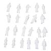 Katigan 100pcs HO Scale 1:100 White Model People Unpainted Train Figures