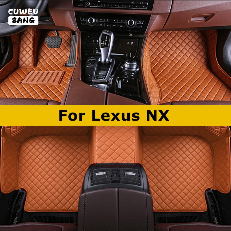 CUWEUSANG Пользовательские автомобильные коврики для Lexus NX NX200t NX250 NX300 NX300h NX350 NX350h NX450h Автоковры для ног Coche Аксессуары