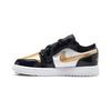 Air 1 Low ALT SE BP Gold Toe Kids Sneakers Black Metallic-Gold White DZ6318-071