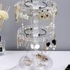 Rotating Earrings Storage Rack Female Earrings Display Stand Finishing Bracelet Hanging Necklace Sma