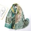 2024 Spring And Autumn Winter New Cotton And Hemp Long Thin Scarf Travel Versatile Sunscreen Warm Shawl For Women