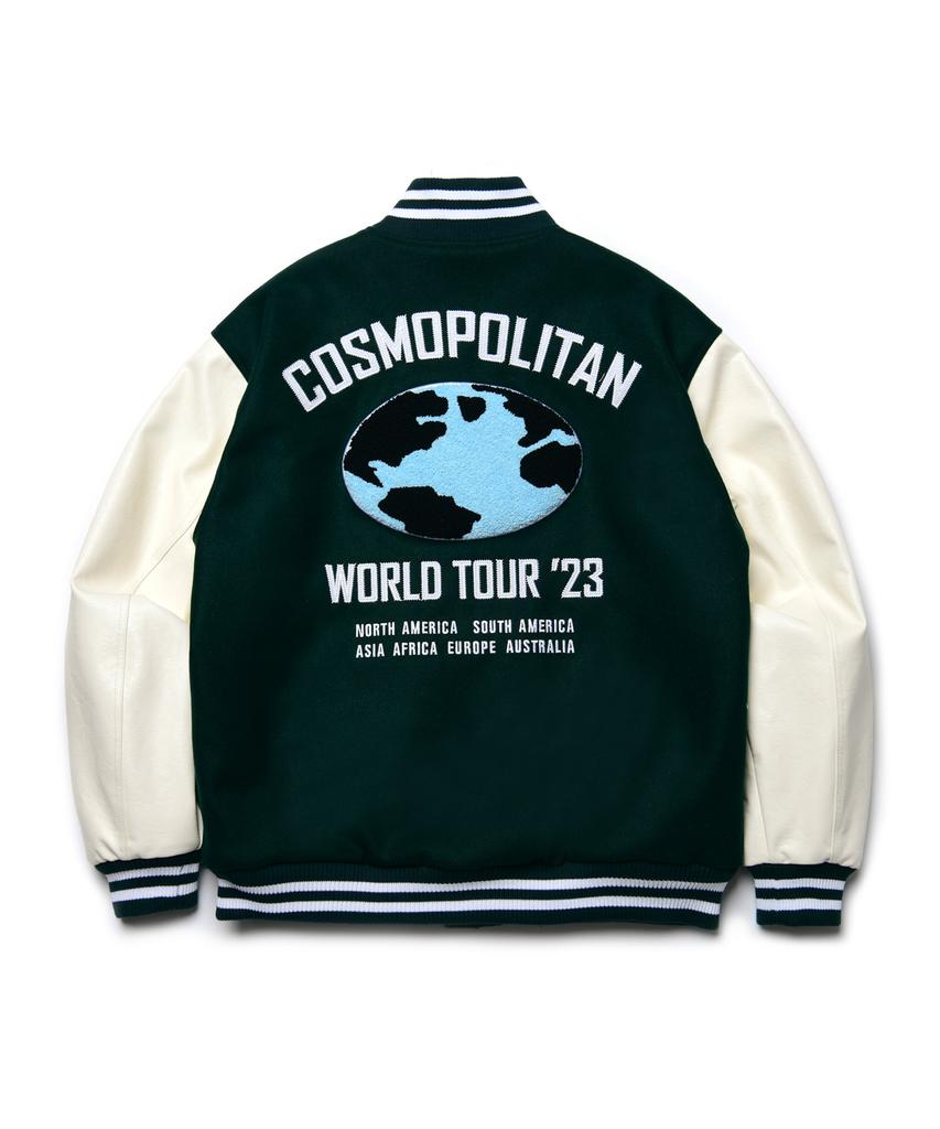 Annot [3M Thinsulate] Cosmopolitan Wool Varsity Jacket Green