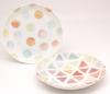 Large Curry Made In Japan Plates, 22cm, 2-Piece Set, Colors,