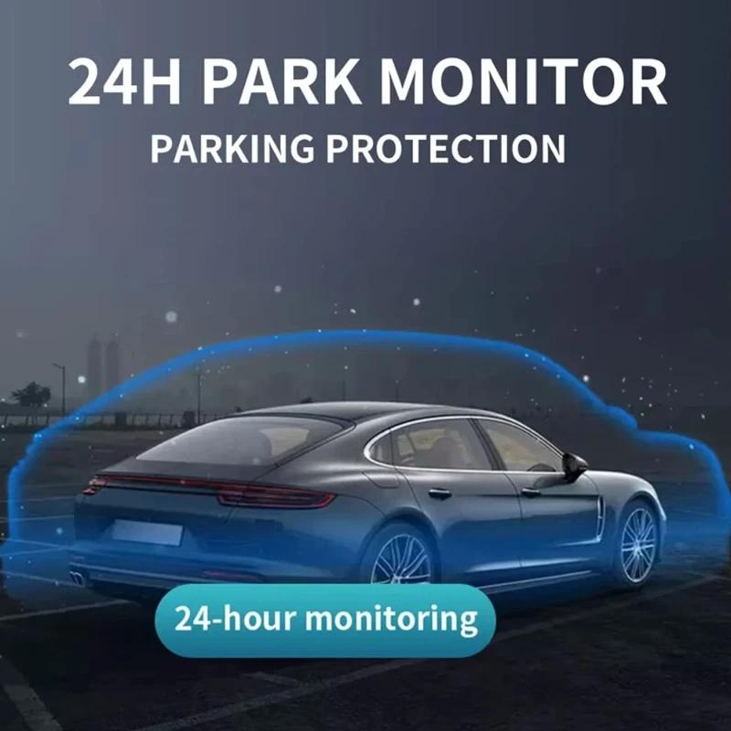 Видеорегистратор Honsoee U680 - Двойная камера 4K 2160P (передняя) и 1080P (задняя) с управлением через приложение WiFi и 24-часовым мониторингом парковки