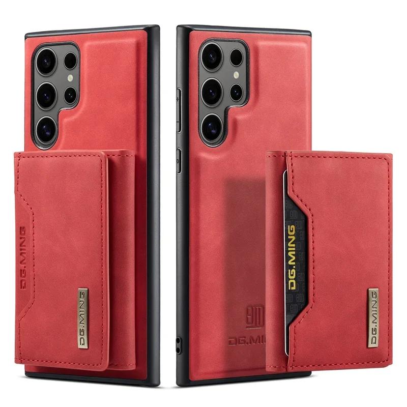 2 в 1 съемный чехол-кошелек с держателем для карт для телефона Samsung Galaxy S25 S24 S22 Ultra Plus S23 S21 FE A54 A34 A15 A55 кожаный чехол