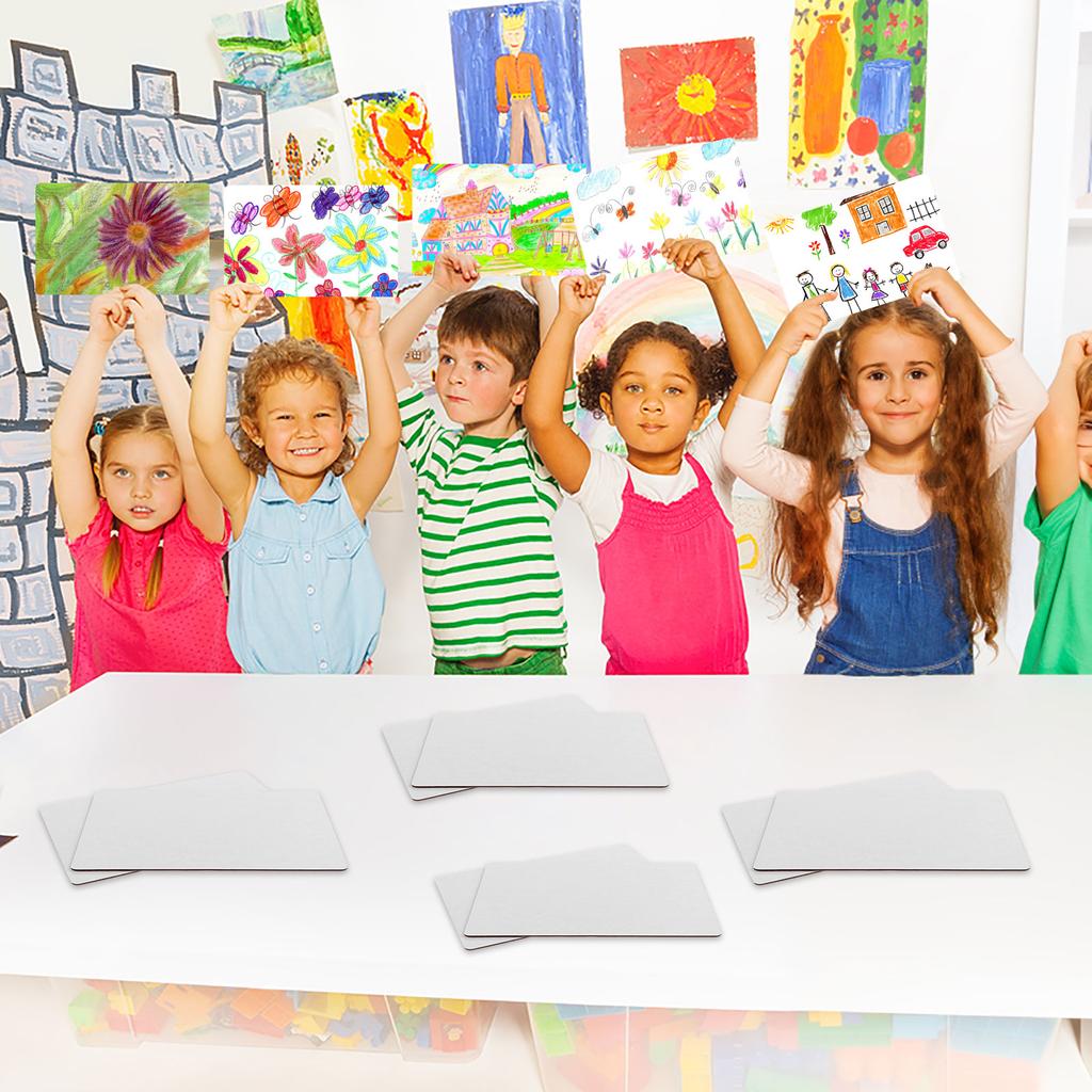 50 Pcs Dry Erase Boards Small White Board 9" X 6" Double Sided White Board For Kids And Teachers Mini White Boards For Students