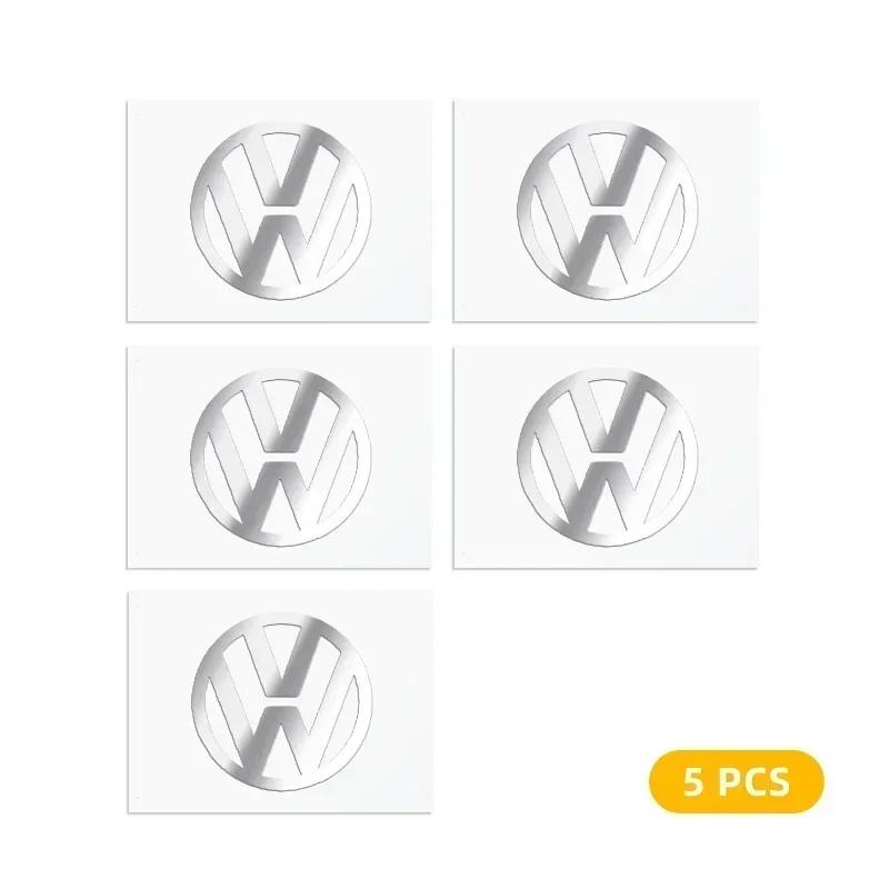 VW 2/5/10pcs Car 3D Metal Stickers Auto Logo Decals Styling For Volkswagen VW GTI Golf 7 Polo Tiguan Passat Jetta Accessories