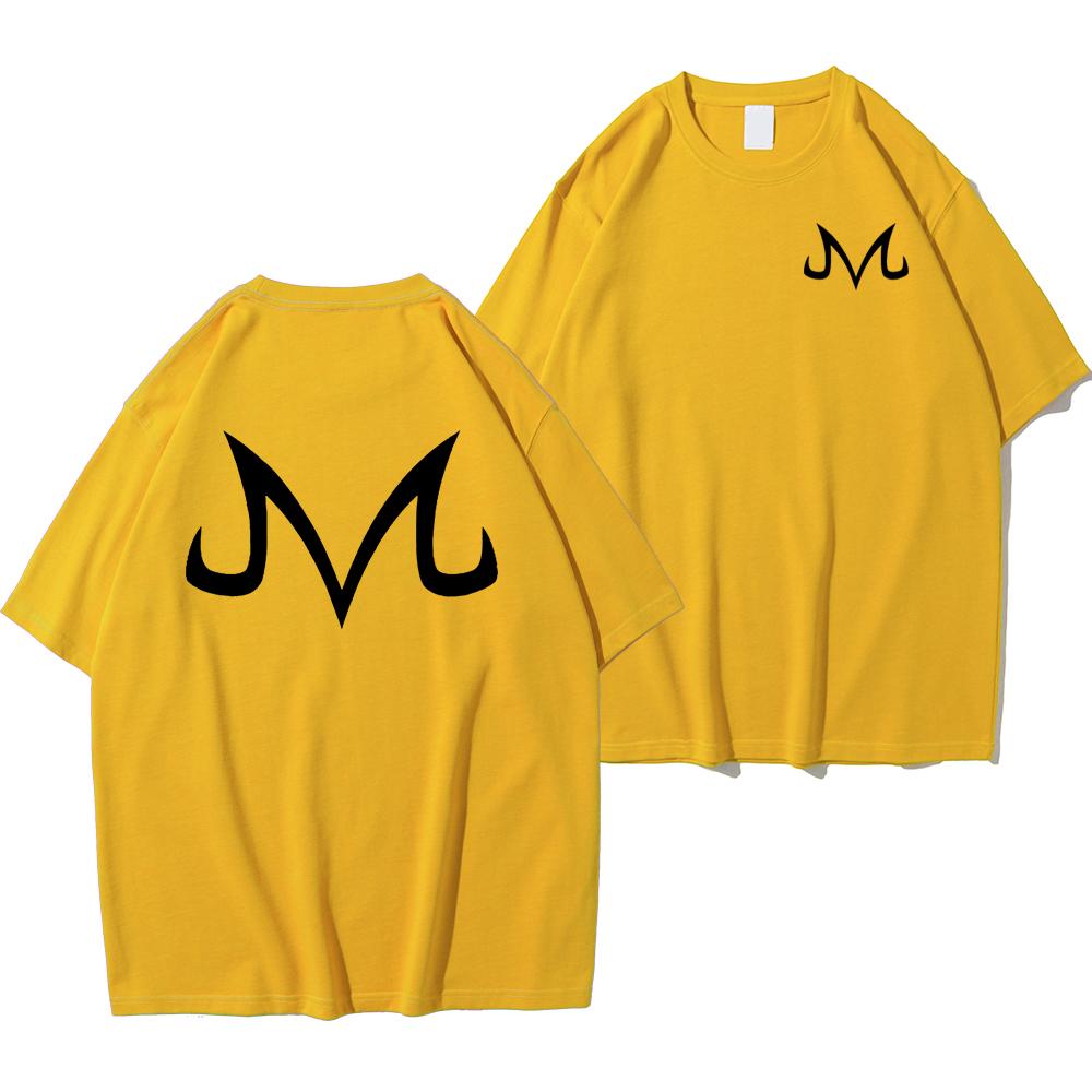 Japan Anime LOGO M Pattern Fashion Printed T-Shirts Men Loose Oversize Short Sleeves O-Neck Breathable Cotton Tees Summer Tshirt