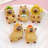 10Pcs New Cute Cartoon Gray Bear Series Flat Back Ornament Jewelry Bows Accessories