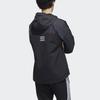 adidas Большой логотип с цветными блоками, спортивная повседневная куртка с капюшоном, мужская верхняя одежда, черный HD4700