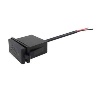 Розетка автомобильного зарядного устройства с одним USB 12 В/24 В 5 В 2,4 А Адаптер питания Квадратная форма Водонепроницаемая розетка адаптера питания для мотоцикла, дома на колесах, лодки