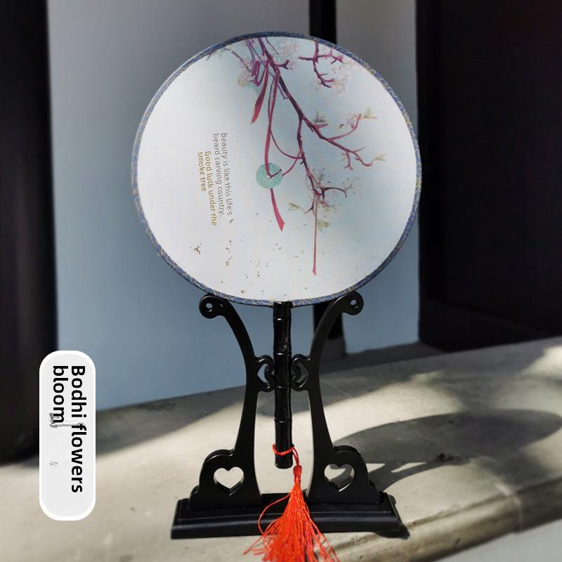 Children's Ancient Style Dance Fan - Girls' Round Hanfu Fan