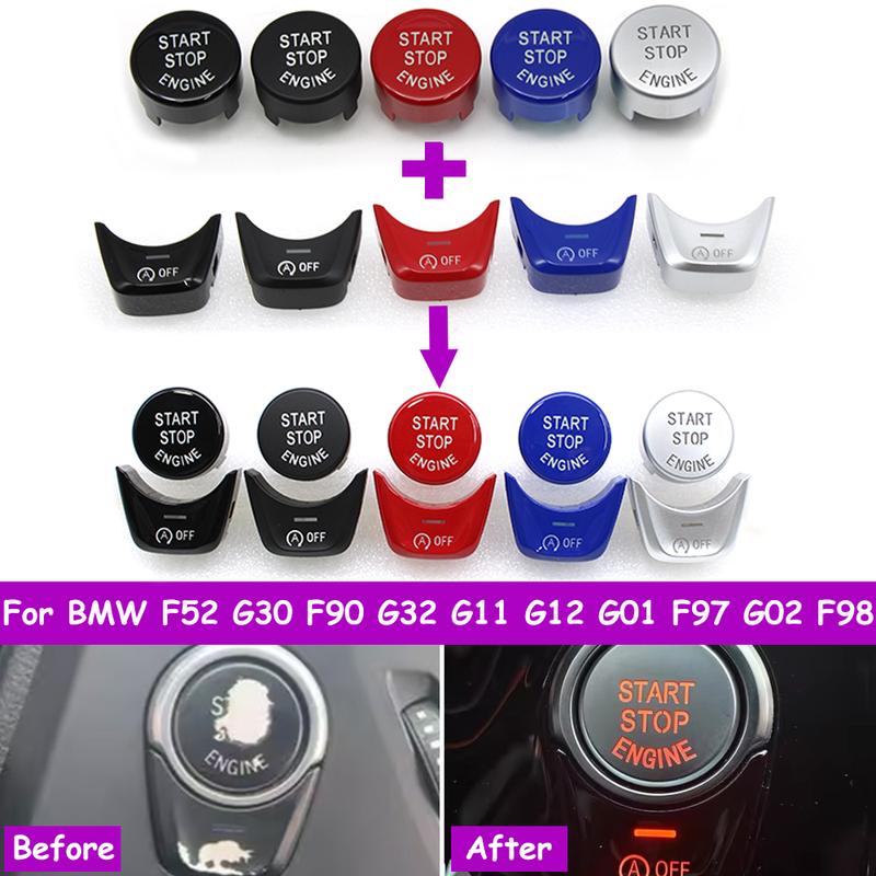 F52 G30 G31 G01 G08 G02 F98 G32 G11 G12 Кнопка Крышка Отделка Переключателя Запуска/Остановки Двигателя Для BMW Серии 1 5 6 7 X3 X4