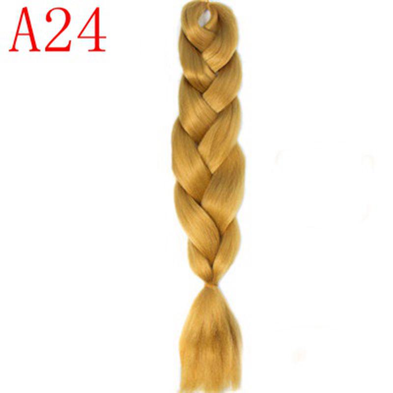 Ombre Hair Jumbo Braids Волосы Синтетические наращивания волос для женщин Розовый Красный Синий 102 Доступных цвета