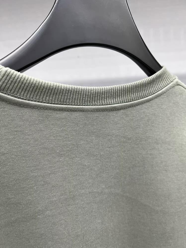 Genuine Tommy Men's Round Neck Long Sleeve Casual Sweatshirt - Solid Color Trendy Versatile Top