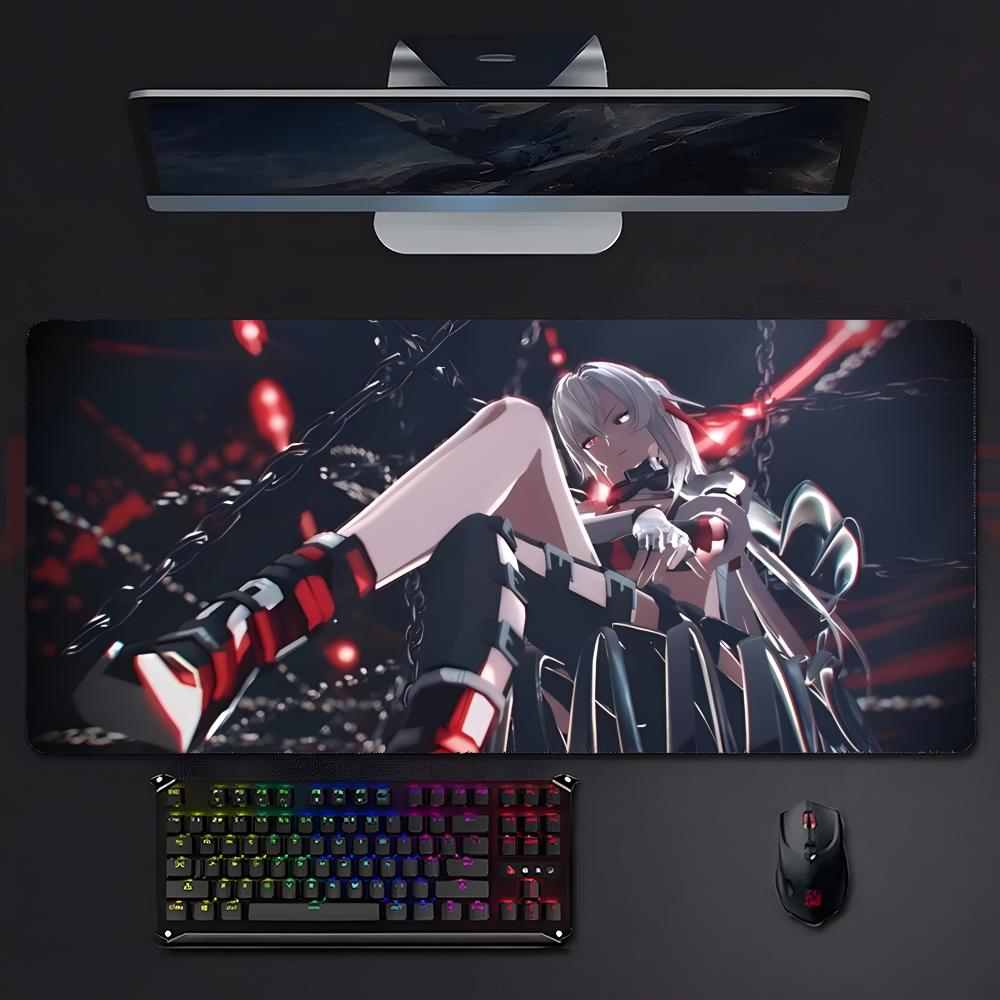 Cool Futuristic Game PPunishing Gray Raven Mouse Pad Large Gaming Mousepad With Stitched Edges Thickened Desk Mat Pc