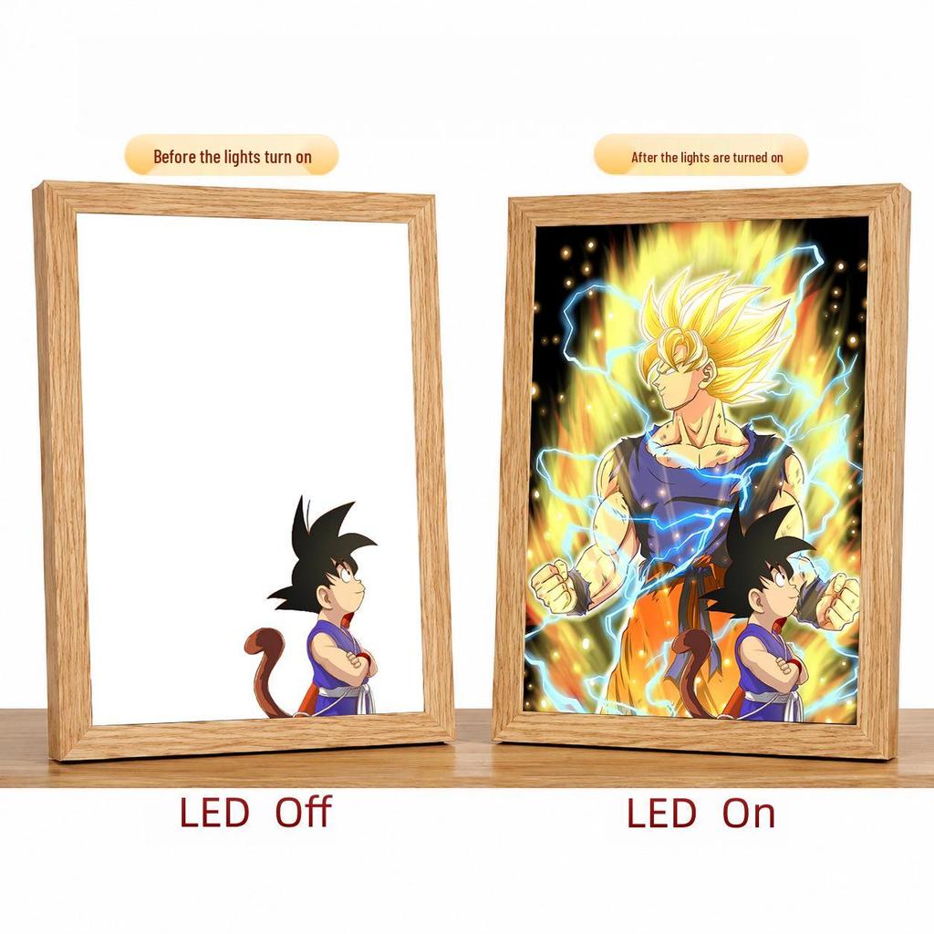 Светодиодный ночник Dragon Ball: Креативная фоторамка-дисплей с Веджетой