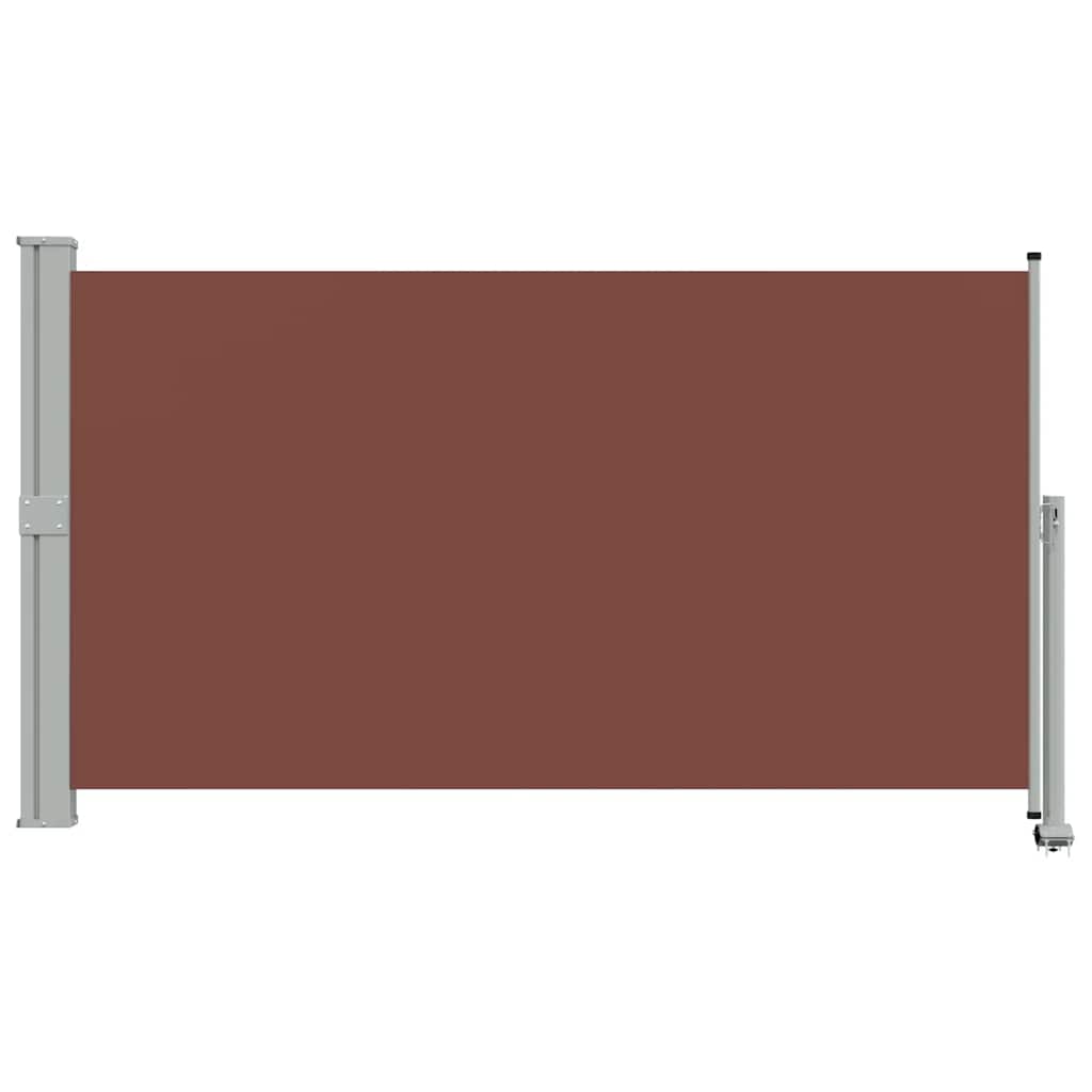 Retractable Side Awning 140 x 300 cm Brown