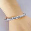 Zuyin S999 Tibetan Six Character True Word Bracelet Heart Sutra Retro Silver Bracelet Open Bracelet Silver Jewelry