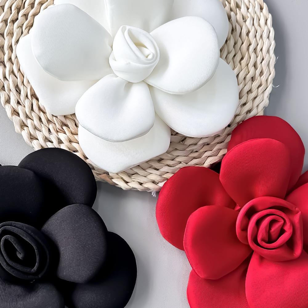 Exquisite Large Flower Corsage Soft Formal Dress Badge 22cm Camellia Brooch  Clothing Accessory