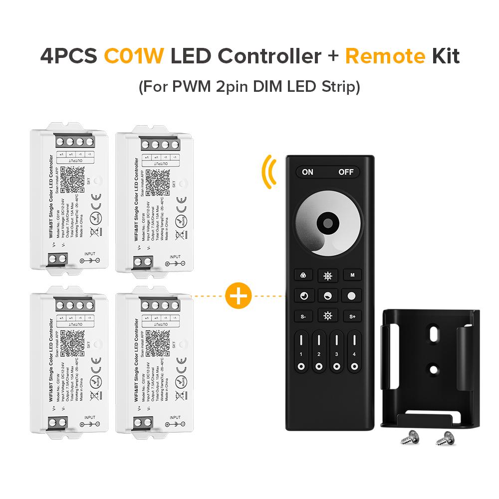 Tuya WiFi LED контроллер комплекты Smart Alexa Google Home CCT RGB RGBW диммер светодиодная лента Bluetooth Voice 2.4G пульт дистанционного управления DC12V 24V