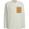 FW24 M Trans Tee Waffle Sports Casual Long Sleeve T-Shirt Men Tops Light-Sesame Earth-Grey JX1787