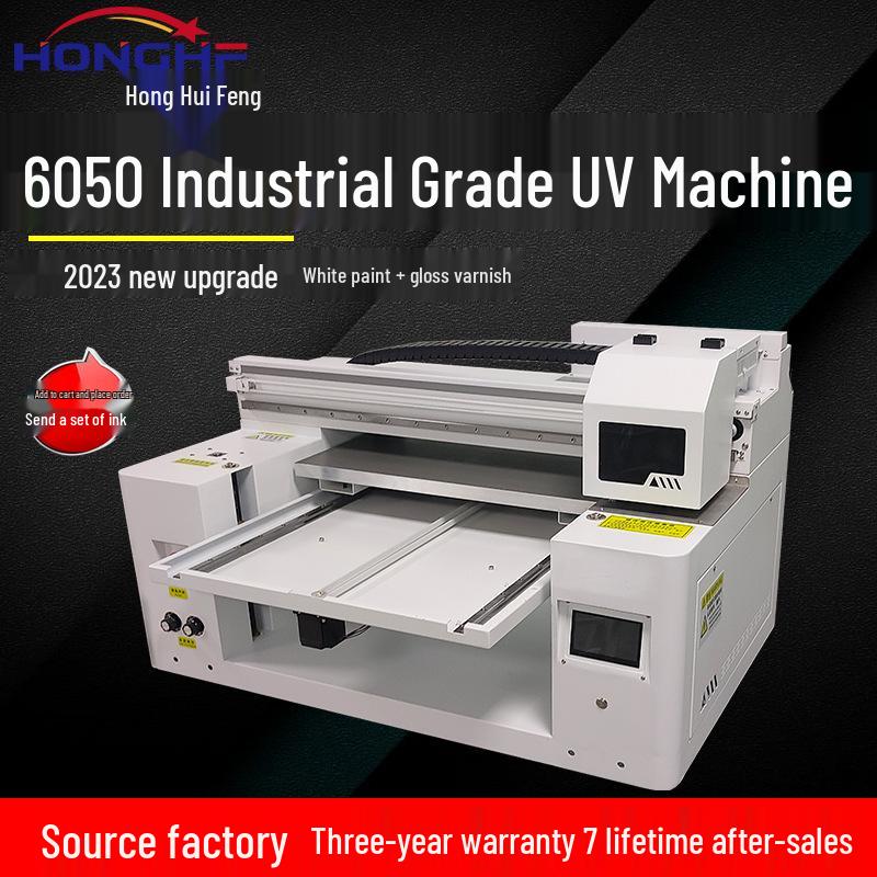 UV Printer A3 Flatbed for Crystal Labels, Nail Art, Gift Boxes, Metal Signs, and Plastic Shells