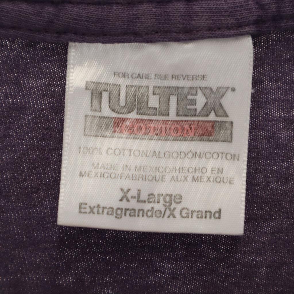 tultex 90-е 00-е Старая футболка с коротким рукавом XL фиолетовая Мужская Б/У
