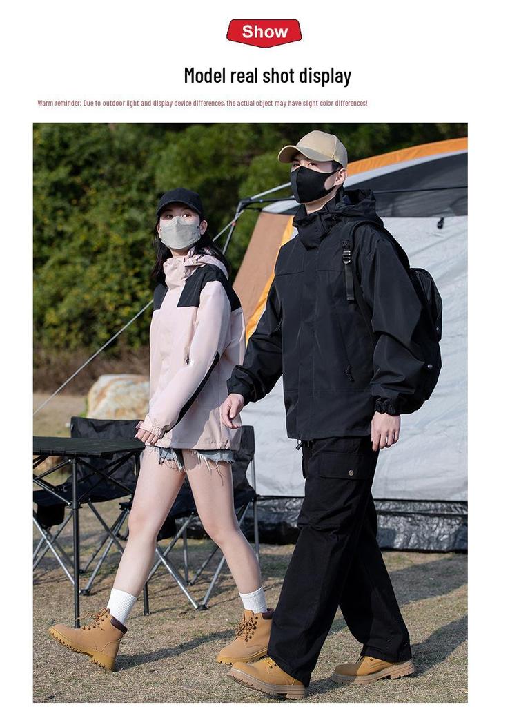 Unisex 2024 Korean Style Casual Outdoor Jacket - Spring/Autumn Trend