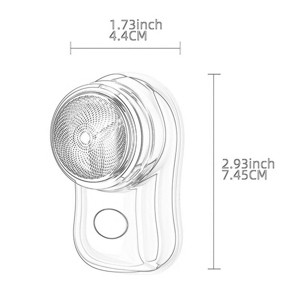 Мини-бритва со съемной моющейся головкой, электрическая бритва для домашнего офиса