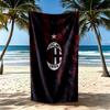 Ac Milan Beach Towel High Absorbency Quickdry Comfortable Lightweight Suitable For Swimming Gym Camping Yoga Vacation