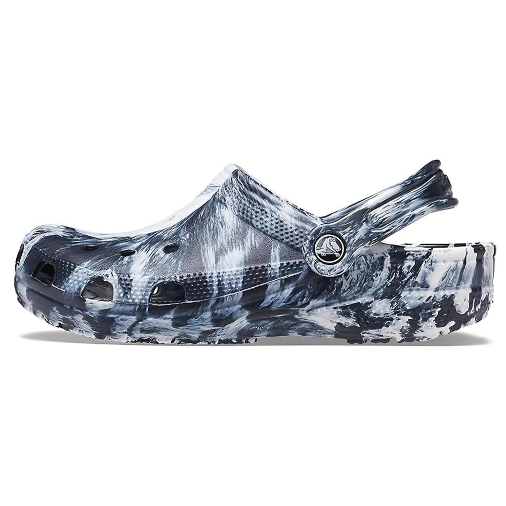 Crocs Пляжные Сандалии Marble Унисекс Черно-Белые 'Black White' 206867-103