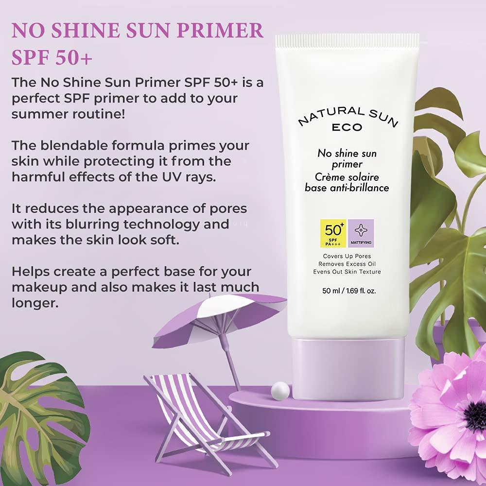 The Face Shop Праймер для загара Natural Sun Eco No Shine 50 мл (SPF50 +)