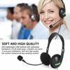 for PC Comfortable USB Microphone with Mic Wired Head Earpiece Headset Headphone Earphone