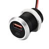 1 шт. 9 В/2 А 5 В/3 А USB Type-C Мини Быстрая Зарядка Автомобильное Зарядное Устройство Настольное Скрытое Встроенное USB Зарядное Устройство Авто Питание Встраиваемая Розетка