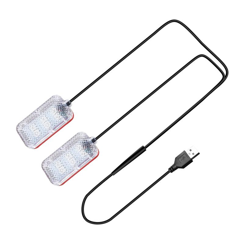 LED Car Interior Ambient Foot Light with USB Backlight Lighting 5V 12V Auto Decorative Atmosphere Neon Lamp Vehicle Accessories Neon Lights 4