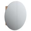 Vidaxl Szafka Łazienkowa Z Lustrem I Led, Dąb, 54X54X17,5 Cm