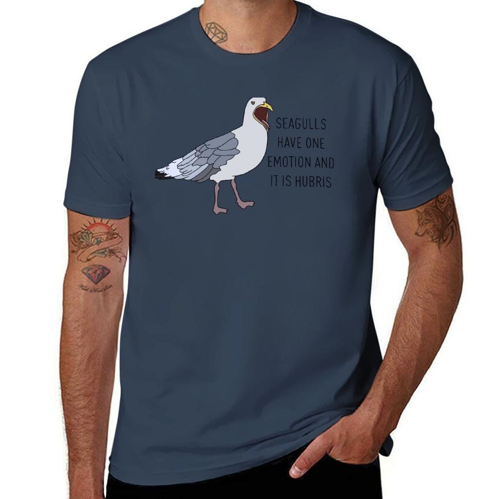 Seagulls Have One Emotion And It Is Hubris Bird Tshirt Holiday Vacation Tee Shirt