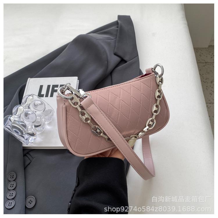 Summer Fashion Small Bag Women's New 2025 Foreign Style Chain Bag Popular Messenger Bag Shoulder Bag Small Square Bag