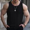 Новый спортивный жилет мужской свободный летний чистый хлопок фитнес и бодибилдинг быстросохнущий безрукавка плечо белая базовая рубашка без рукавов футболка