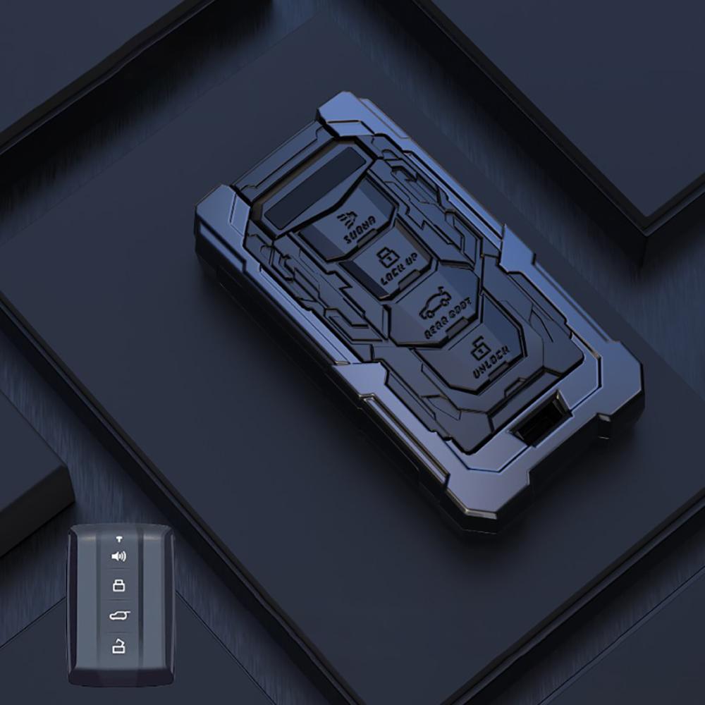 Подходит для Great Wall Gwm Wey Tank 300 500 Tank300 Tank500 Аксессуары Чехол для защиты ключа из цинкового сплава 4 кнопки Корпус для дистанционного ключа