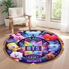 Bt21 Round Floor Rug Design for Hallway Balcony Living Rooms Dining Room Antislip Round Carpet Office home decor Wedding Party Gift