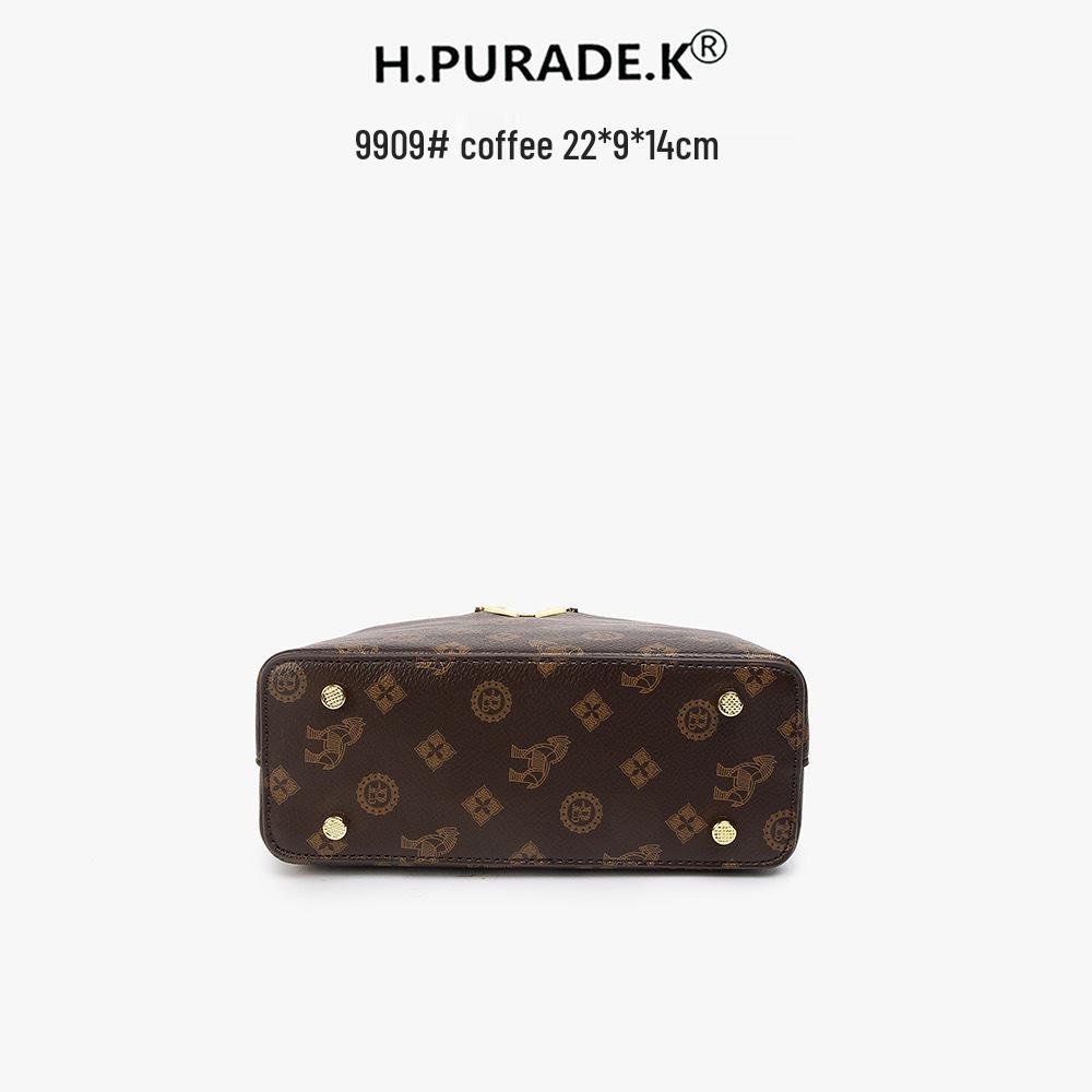 Ретро Сумка-кроссбоди с монограммой 2025, большая вместимость