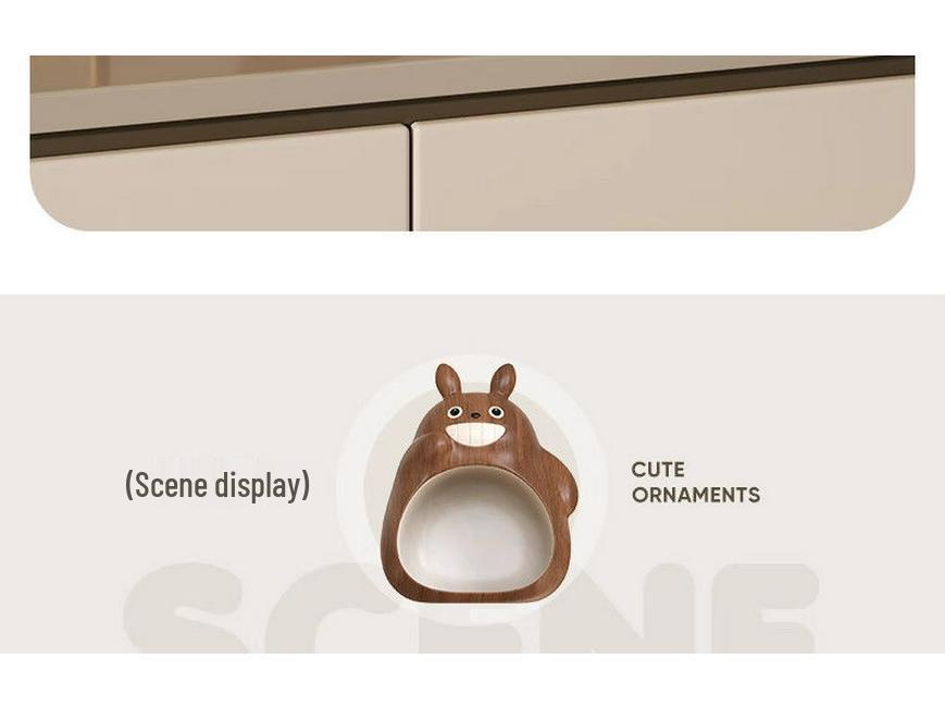 Totoro-Themed Minimalist Decorative Storage Ornament for Living Room or Office Key Storage