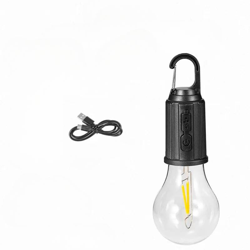 LED Camping Hanging Lanterns Portable Camping Tent Light Rechargeable Outdoor Waterproof Hiking Fishing Emergency Bulb with Hook