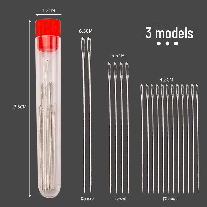 Стальные швейные иглы с большим ушком - Идеальны для ручного шитья, вышивки, квилтинга и для пожилых людей с легким продеванием нити