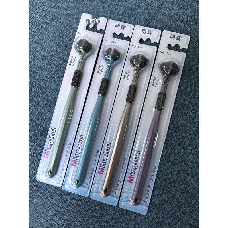 «Трехсторонняя зубная щетка с мягкой щетиной для взрослых – широкая головка с защитой десен, премиальный дизайн с тремя головками»